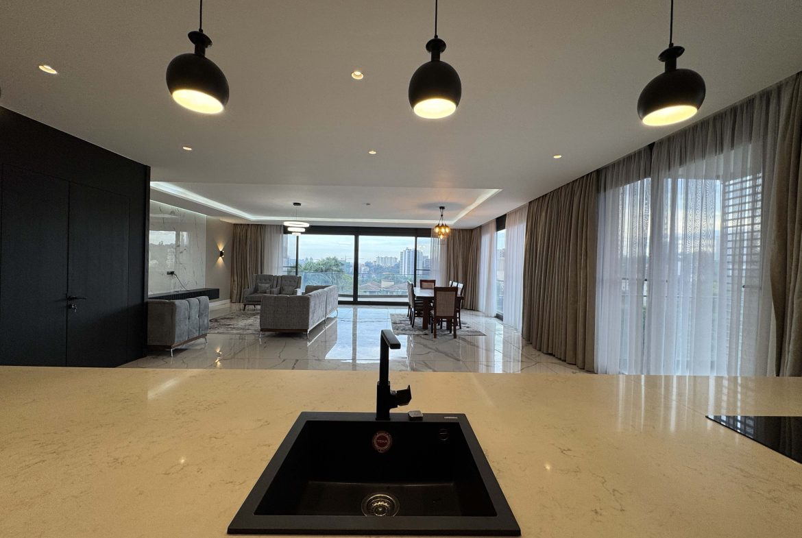 Kololo Executive Living: Modern 3-Bed Fully Furnished Apartment with Pool, Gym, Sauna & Lift | 6+ Month Leases
